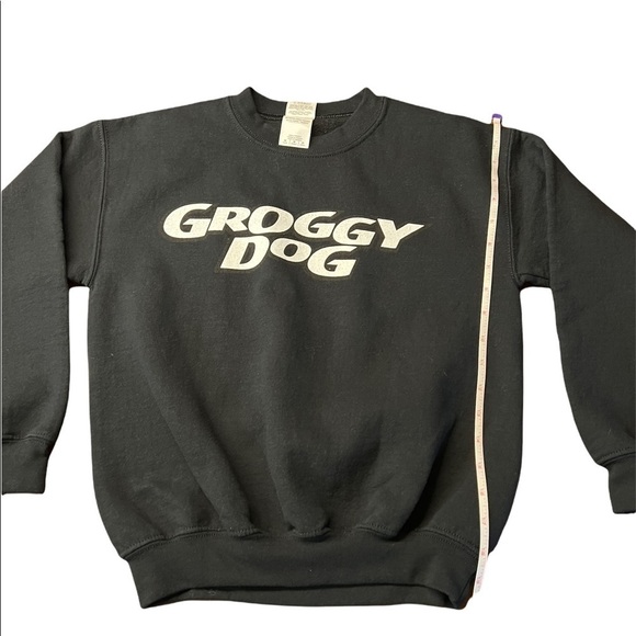 GROGGY DOG UNISEX BLACK SWEATSHIRT SIZE YOUTH MEDIUM - Picture 3 of 6